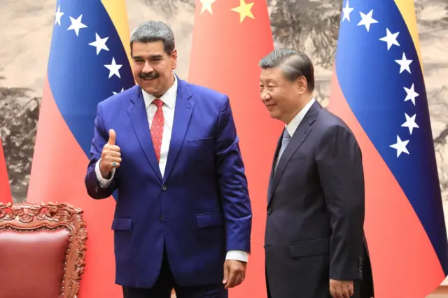 Nicolás Maduro y Xi Jinping en 2023