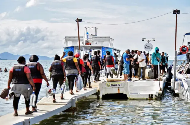 Migrantes en Necoclí