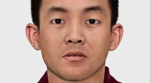 Una imagen generada por un artista forense muestra cómo habría lucido Panchen Lama con 30 años.
