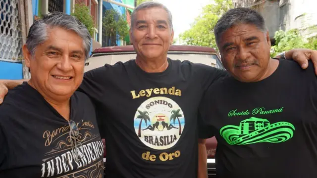 Abel Sánchez, de Sonido Colombia; Francisco Entiveros, de Sonido Brasilia; Mauro Vargas, de Sonido Panamá.