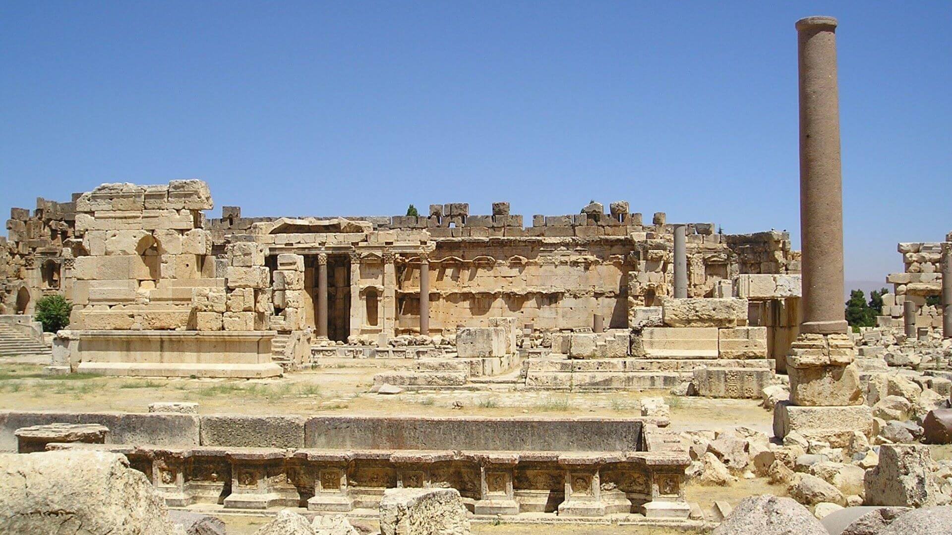 Gran Corte del Templo de Júpiter en Baalbek