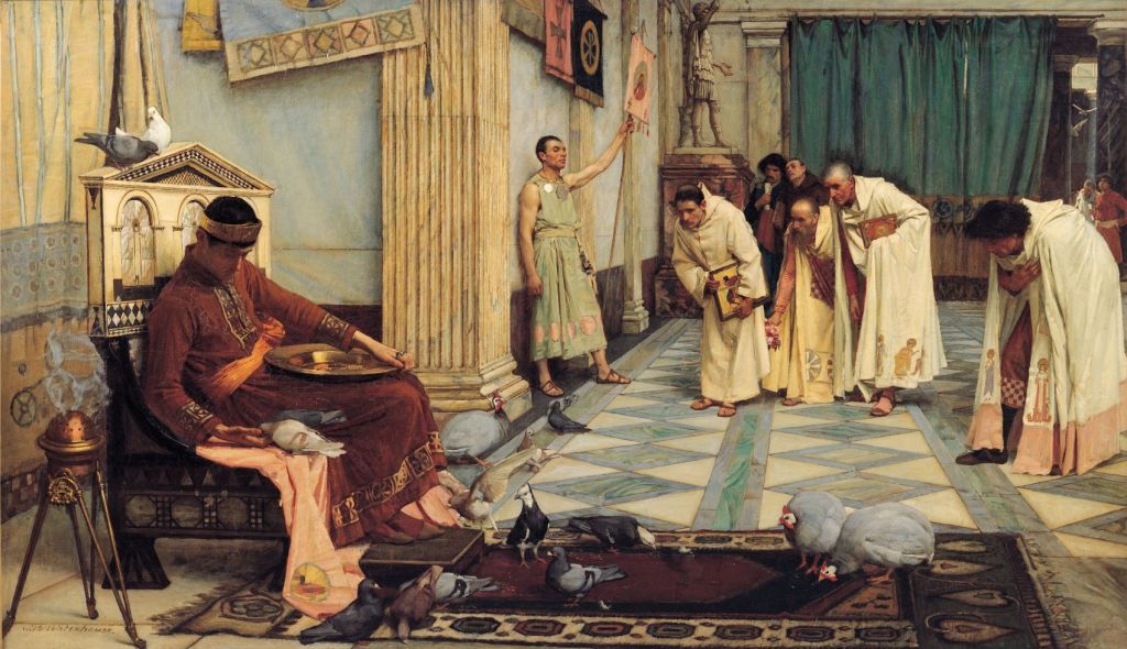 Waterhouse, Los favoritos del emperador Honorio