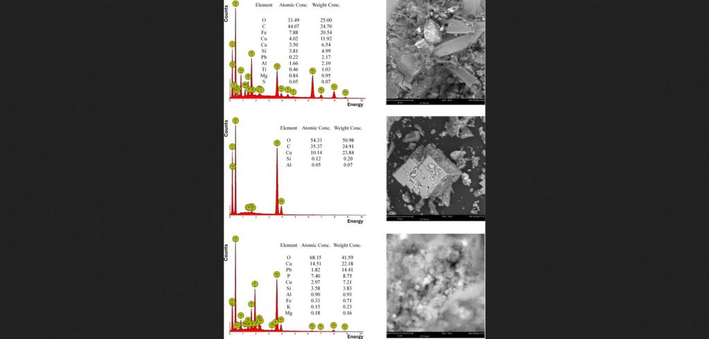 Residuos de tinta de Conimbriga