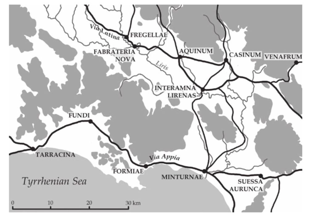 Mapa Interamna Lirenas