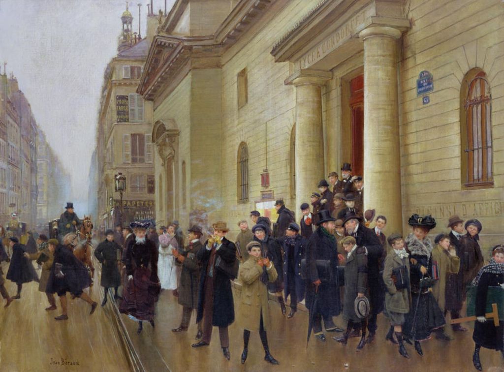 La salida del liceo Condorcet, de Jean Béraud