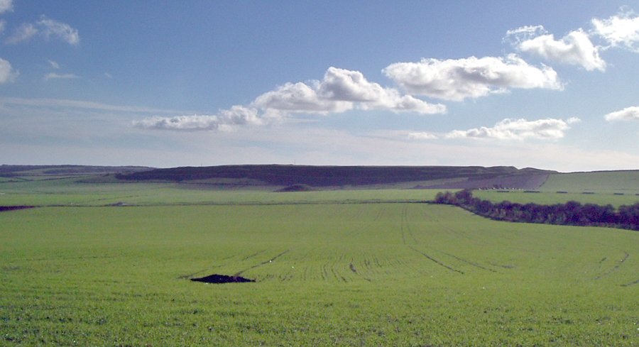 Poblado fortificado del Hierro de Maiden Castle en Dorset