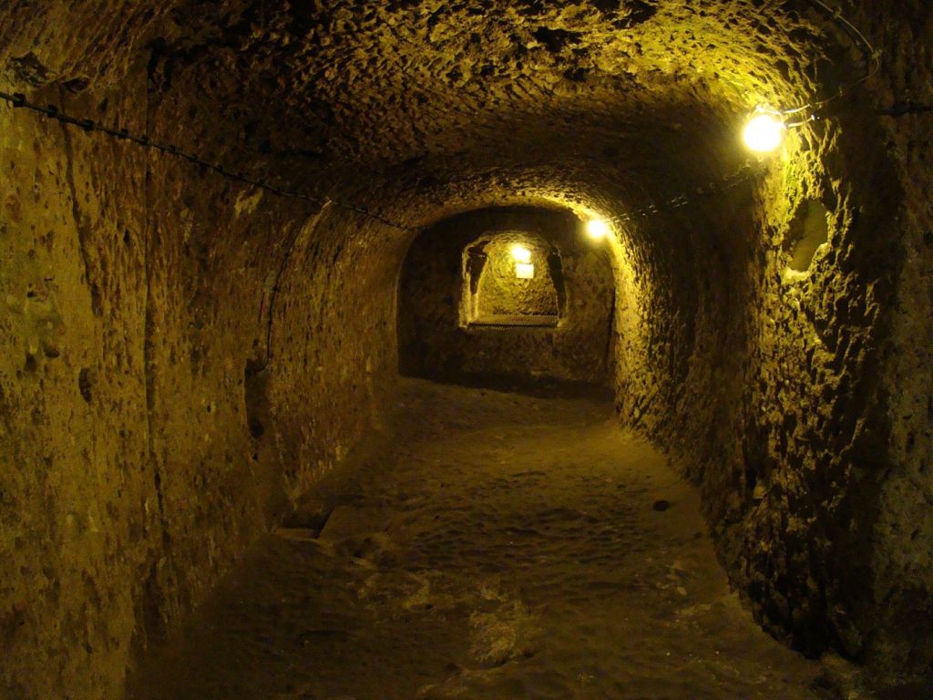 Imagen de Derinkuyu, una de las ciudades subterráneas de Capadocia 