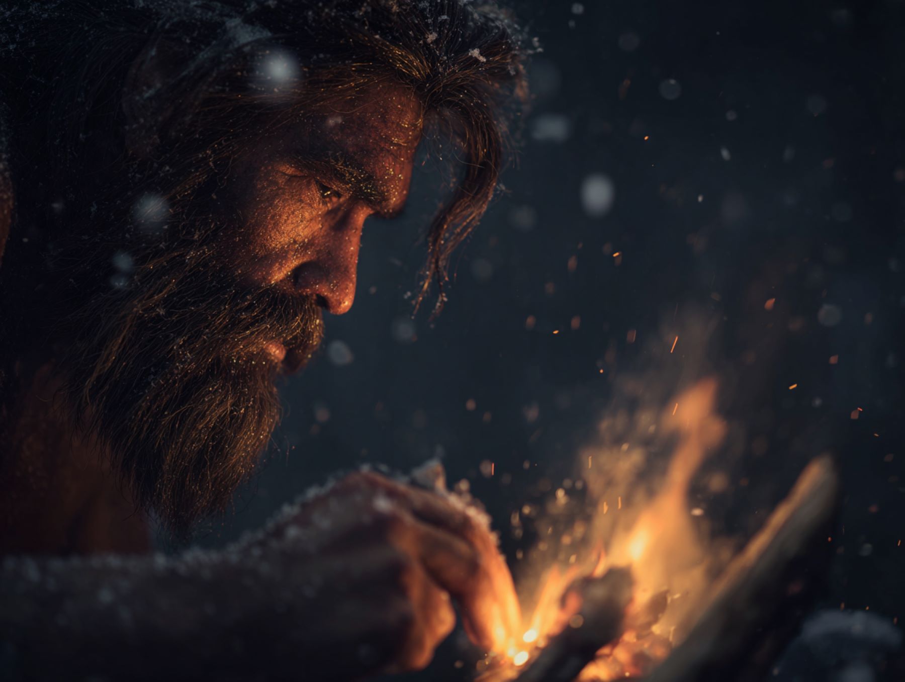 Fuego en la prehistoria