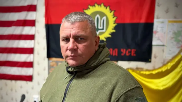 Coronel Andriy Verlatyy, comandante de la unidad voluntaria de Bucha 