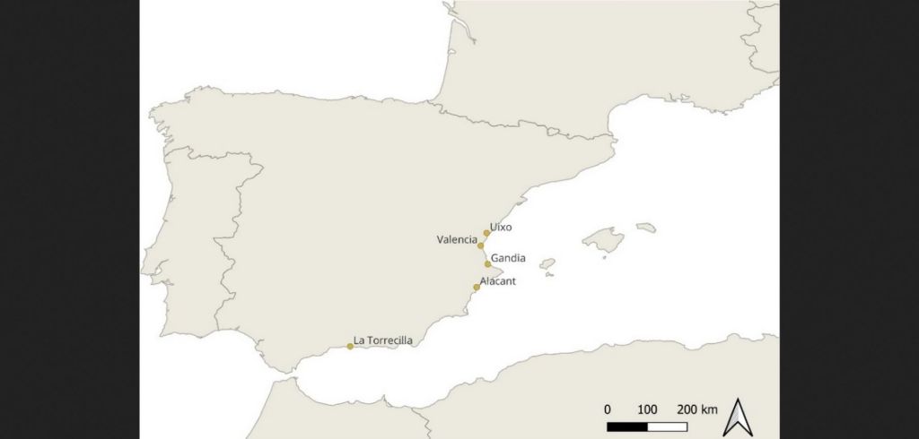Mapa de localidades mudéjares