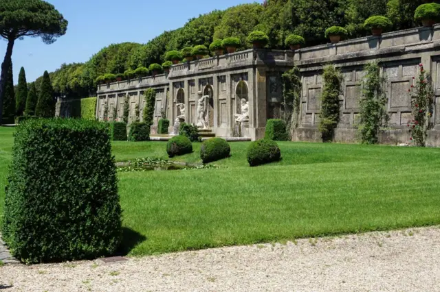Vista de los jardines de Castel Gandolfo