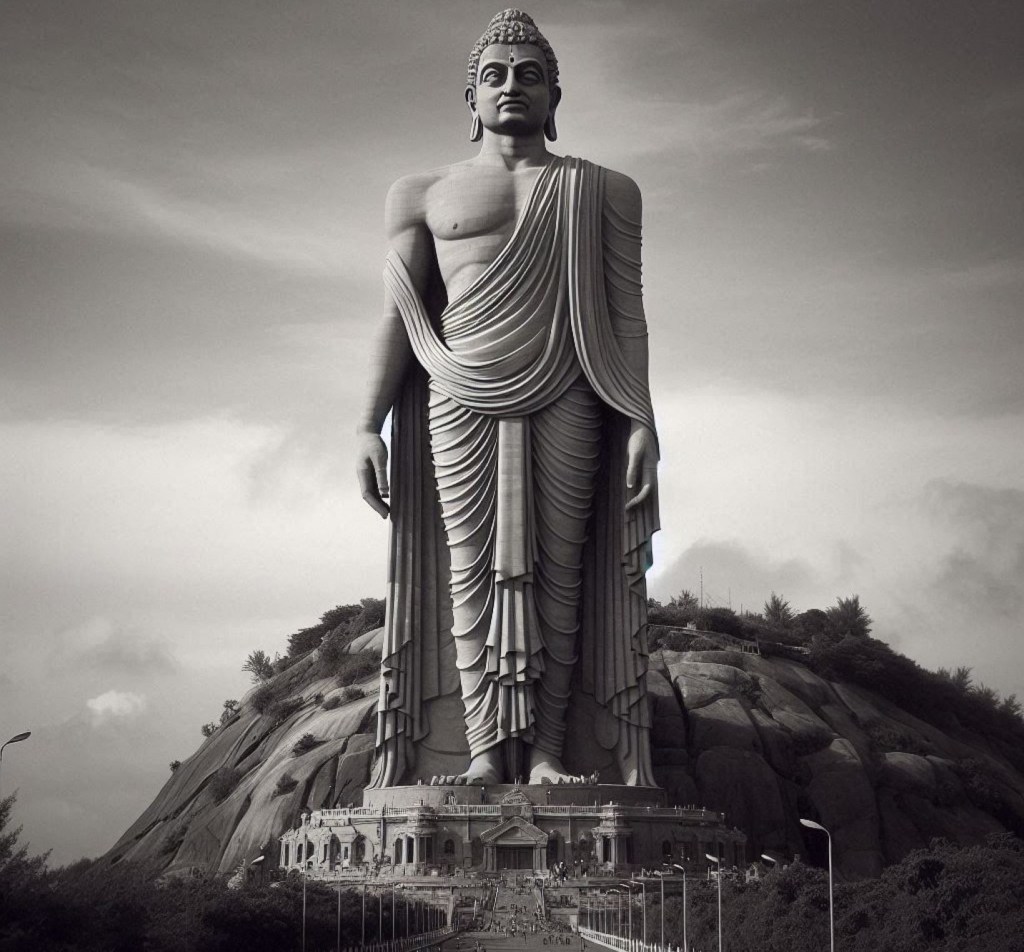 Recreación ficticia de un buda