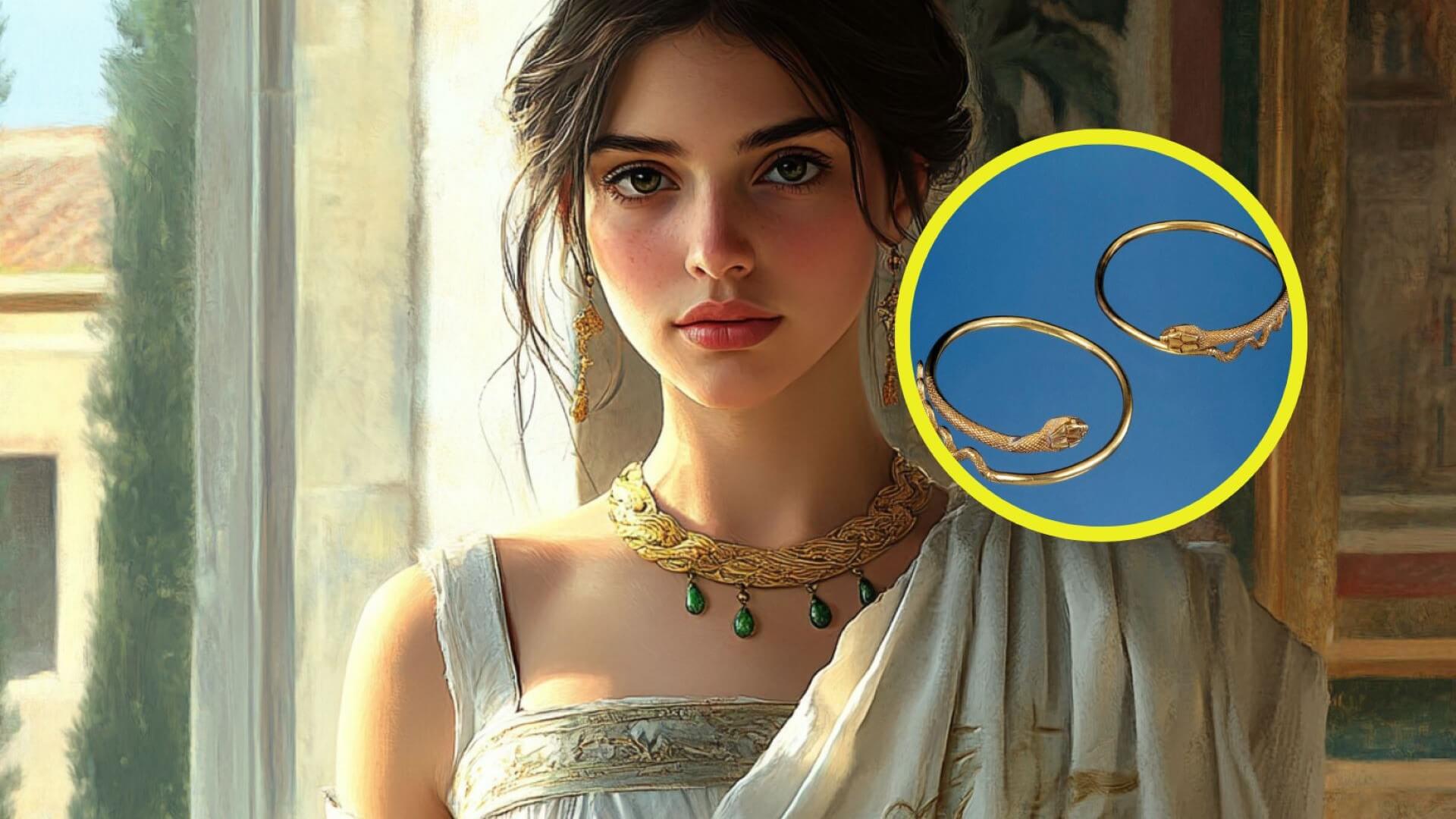 La erupción del Vesubio sorprendió a esta joven