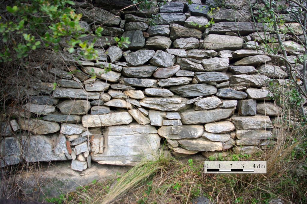 Detalle de las murallas tardorromanas