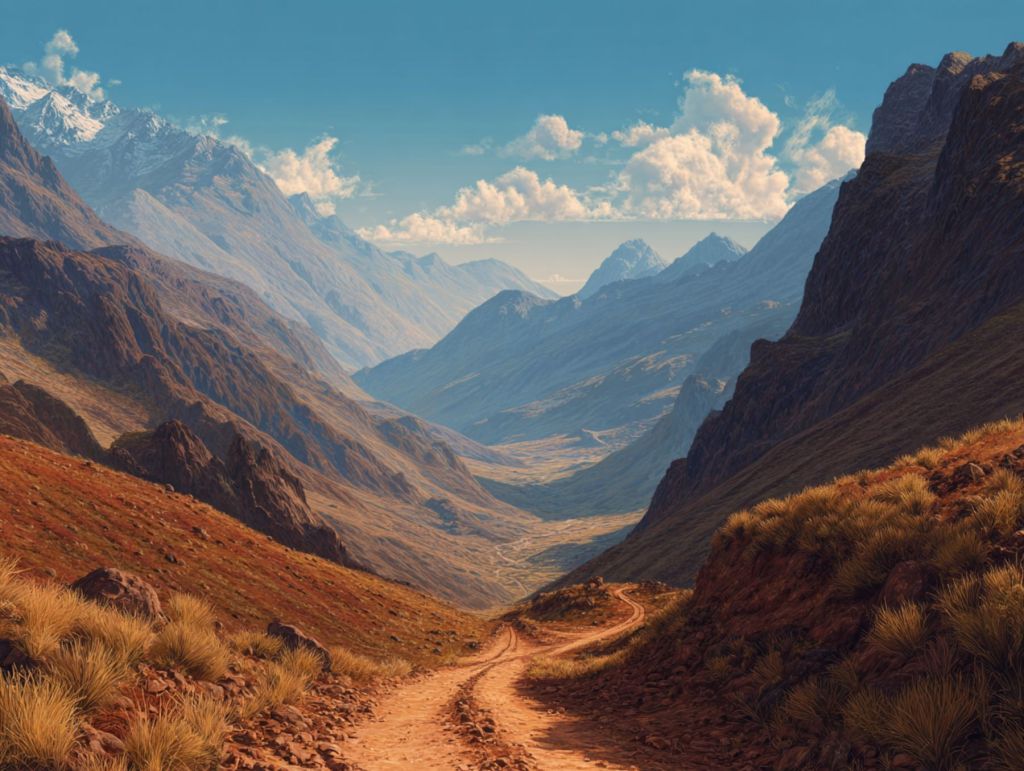 Paso entre las montañas