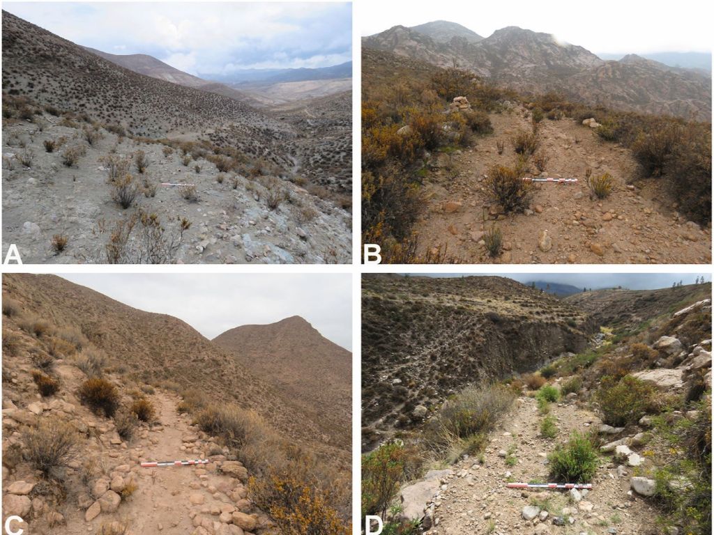 Tramos de vía en Los Andes