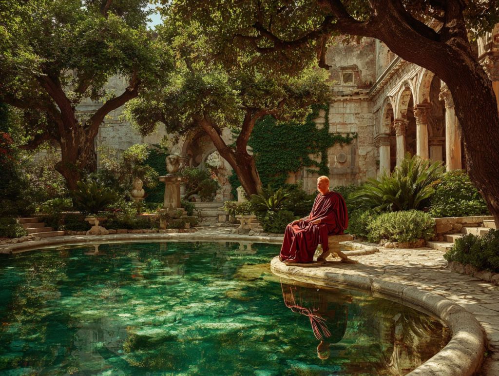 Recreación ficticia de un palacio romano