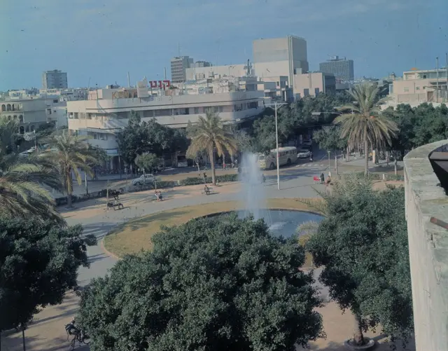 Centro de Tel Aviv en los 60s