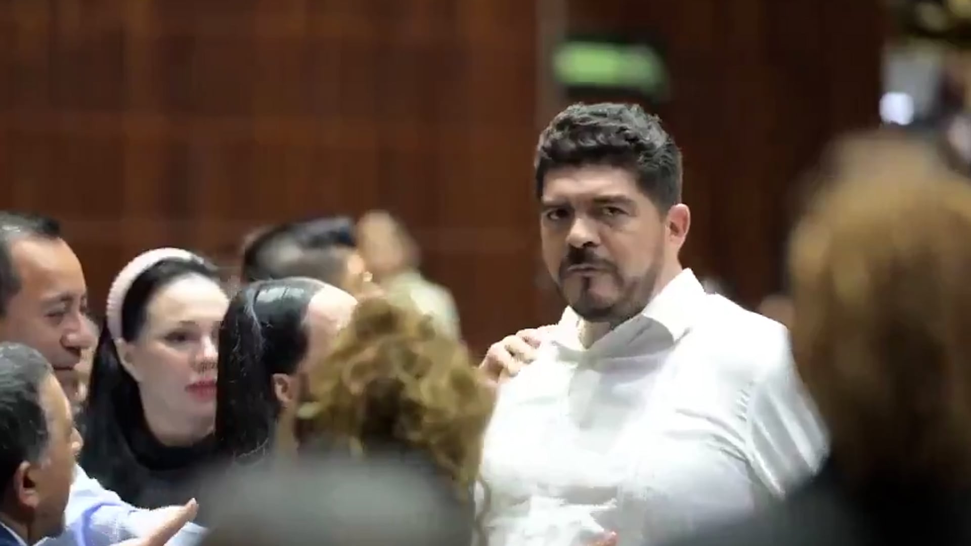 El diputado Zenyazen Roberto Escobar en San Lázaro.