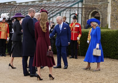 Carlos III de Inglaterra y la reina Camilla dan la bienvenida este miércoles en Windsor al matrimonio Trump