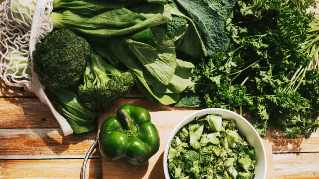 Alimentos de hojas verdes 