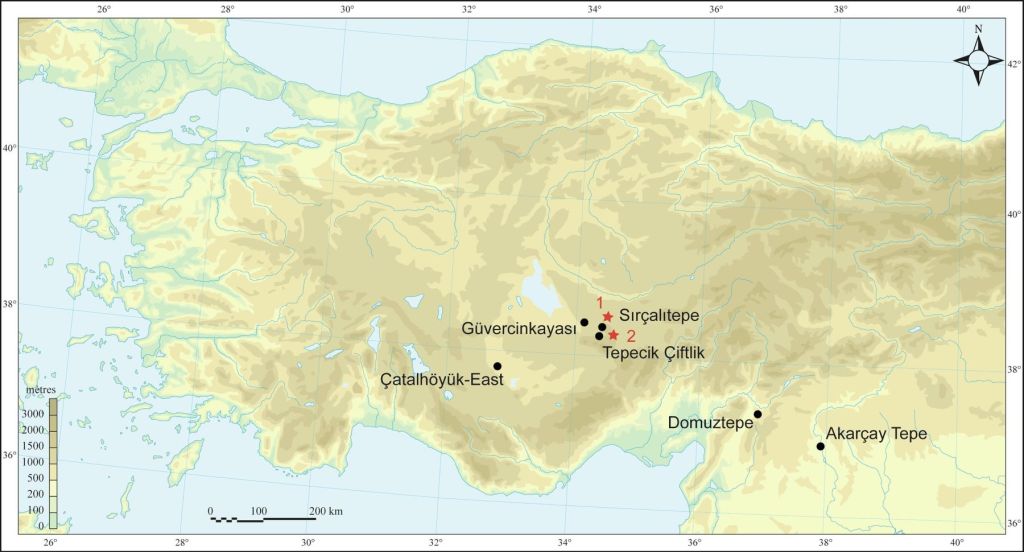 Yacimientos anatolios con espejos de obsidiana