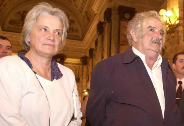 Lucía Topolansky y José Mujica en 1999
