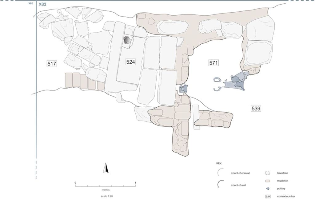 Detalle de la instalación de las ánforas