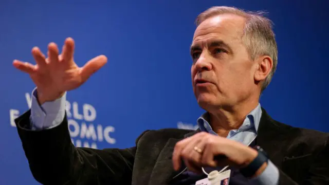 Mark Carney participó en el Foro Económico Mundial de 2023 como vicepresidente y director de inversiones de Brookfield Asset Management.