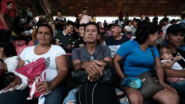 Desplazados por la violencia en Catatumbo. 