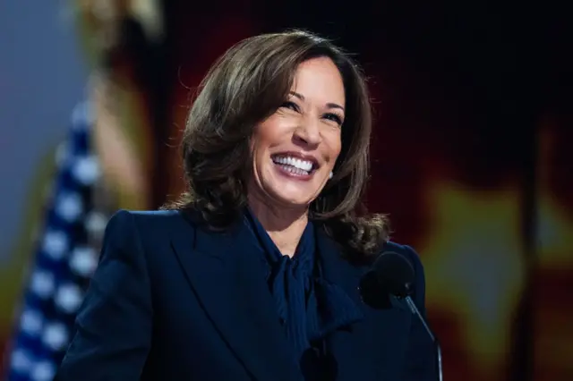 Candidata presidencial demócrata, Kamala Harris.