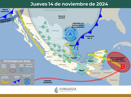 Mapa Clima 14 Noviembre