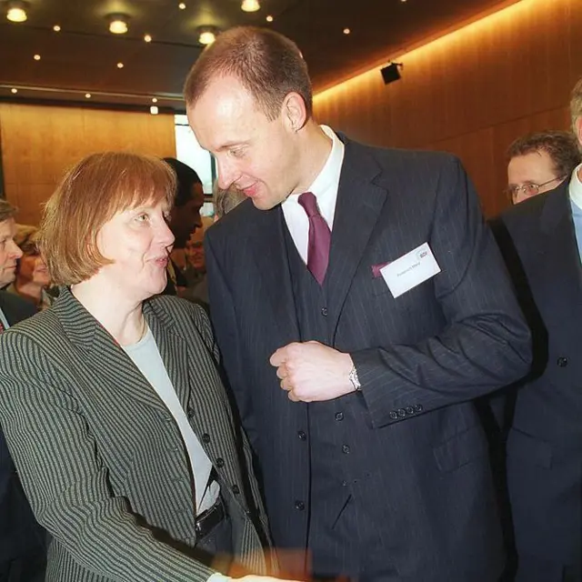 Merkel y Merz en el año 2000.