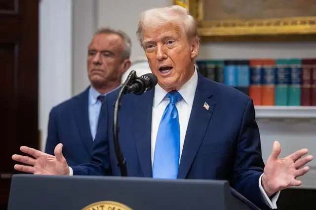 Donald Trump habla desde la Casa Blanca