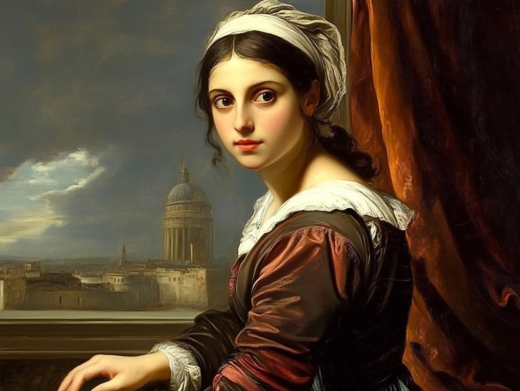 Recreación ficticia de Elisabetta Sirani