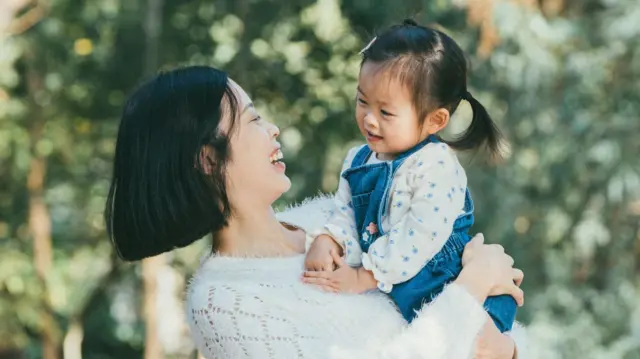 Madre e hija en China 