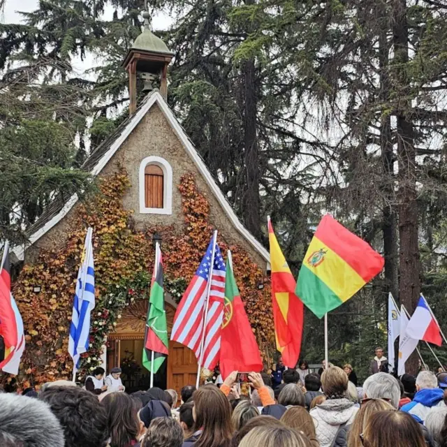 Miembros de Schoenstatt en una de las capillas de Chile