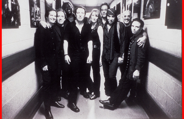 Bruce Springsteen con una de las primeras formaciones de su E Street Band.