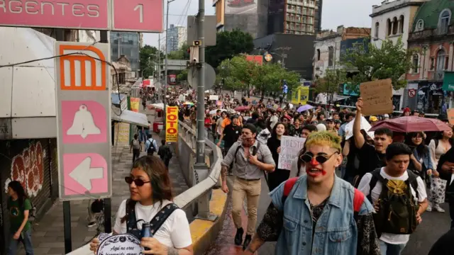 Protesta en Mexico