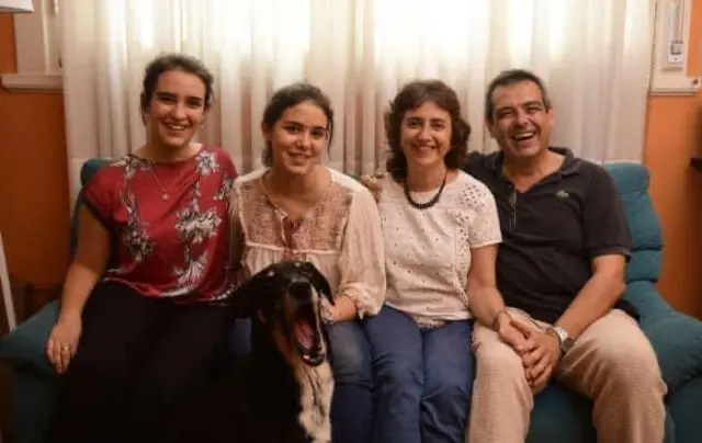 Florencia Salgueiro y familia