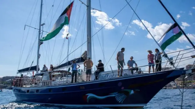 Activistas a bordo del Madleen