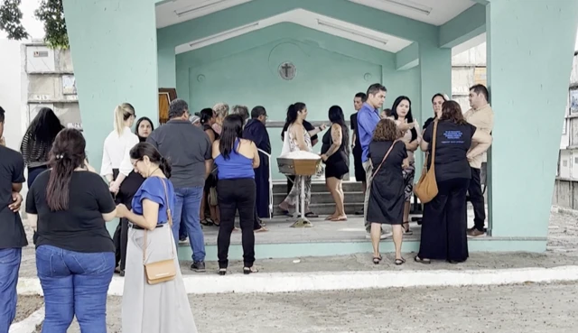 Imagen del funeral de Gerson de Melo Machado