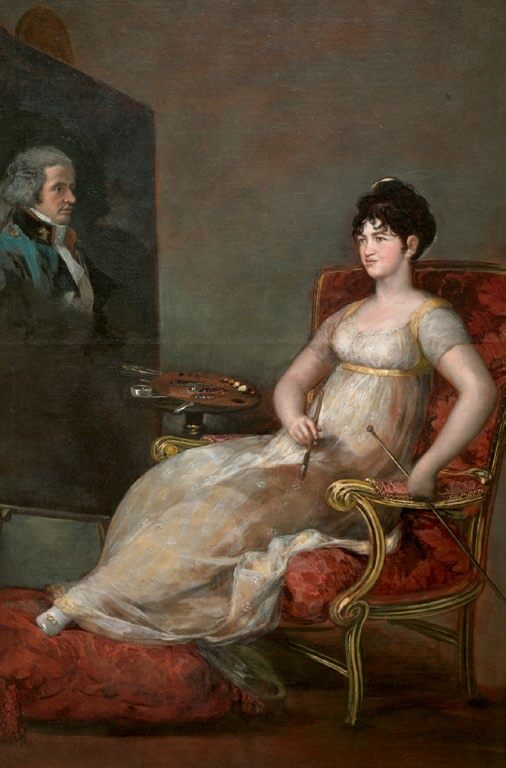 La XII marquesa de Villafranca pintando a su marido, Goya