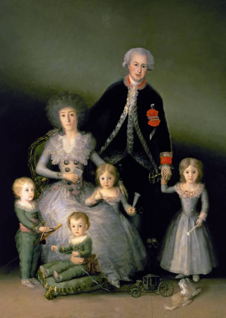 Los duques de Osuna y sus hijos, Goya