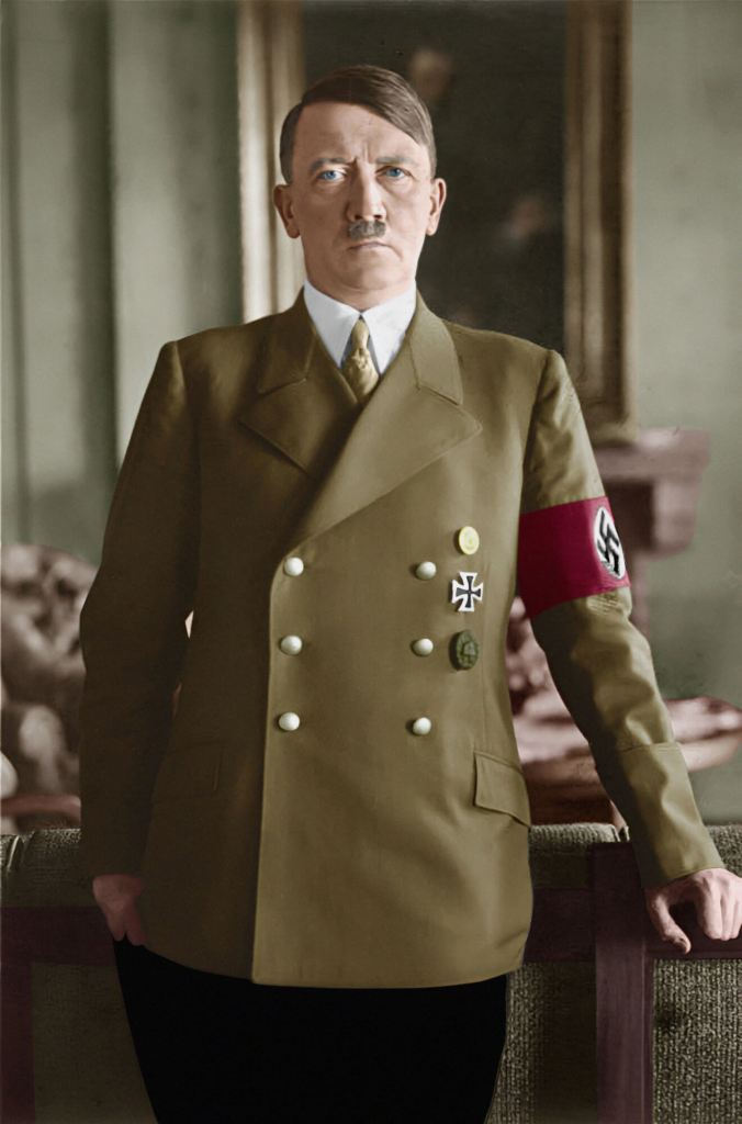 Retrato coloreado de Adolf Hitler