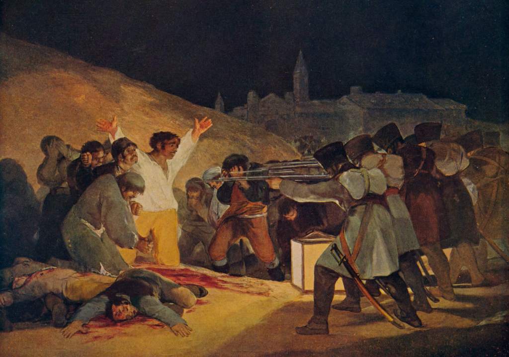 El 3 de mayo en Madrid o los fusilamientos en la montaña del Príncipe Pío, Goya