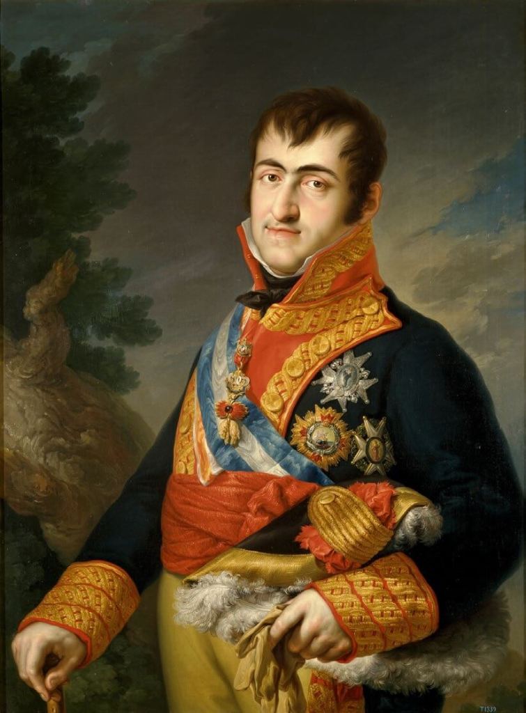 Fernando VII con uniforme de capitán general, Vicente López Portaña