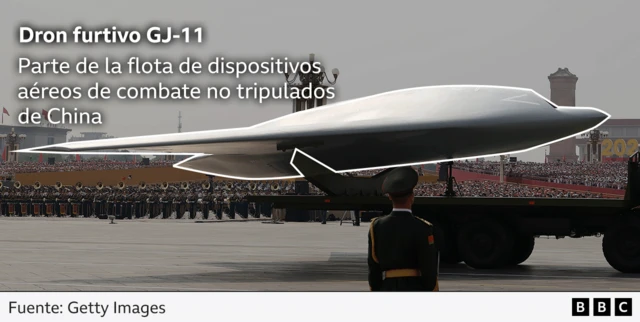 Gráfico de un dron furtivo