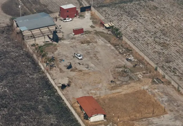 Una vista aérea del Rancho Izaguirre