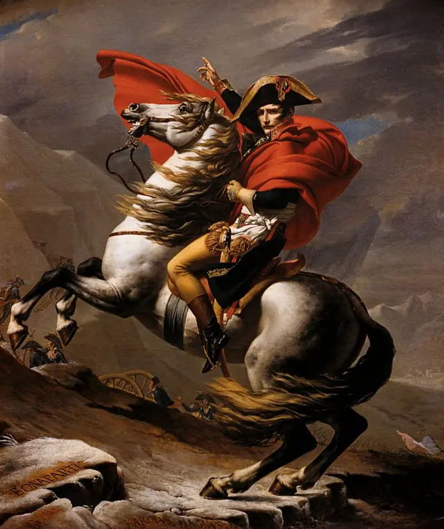 Un cuadro de Napoleón Bonaparte del museo del Louvre